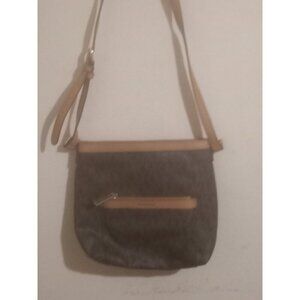 Michael Kors Medium Brown Morgan Crossbody Bag MK Logo Leather Purse Handbag